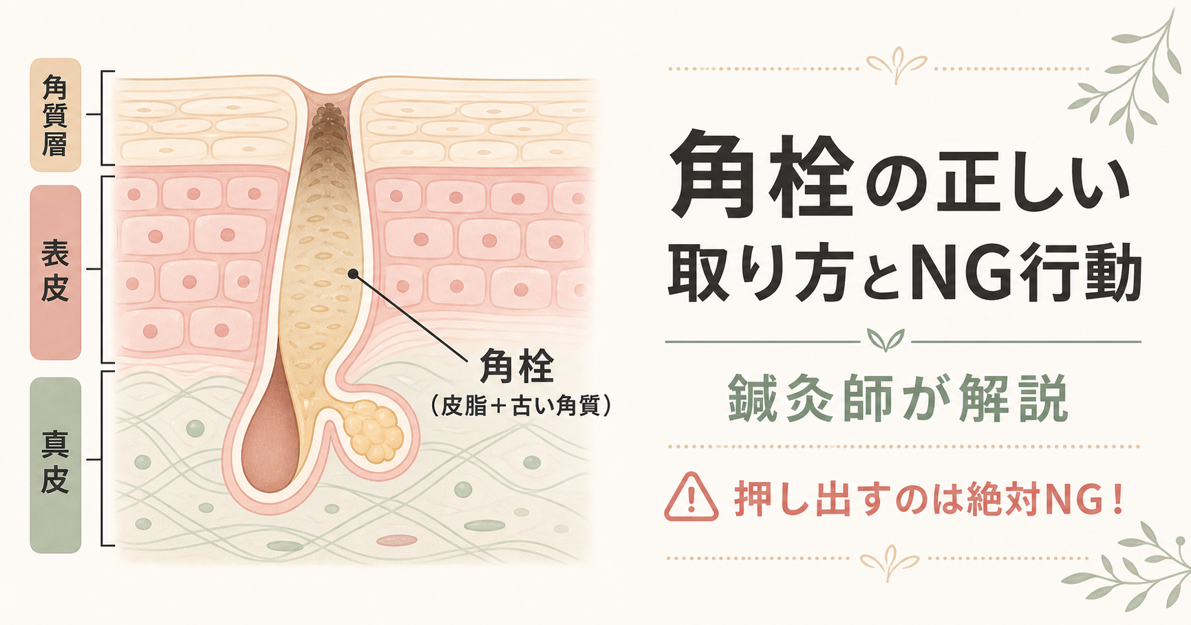 記事06_毛穴-角栓-取り方_画像6-1_アイキャッチ_毛穴断面図.png