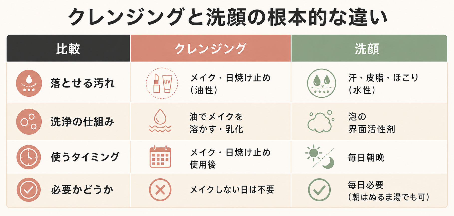 記事25_クレンジング-洗顔-違い_画像25-2_クレンジングvs洗顔比較表.png