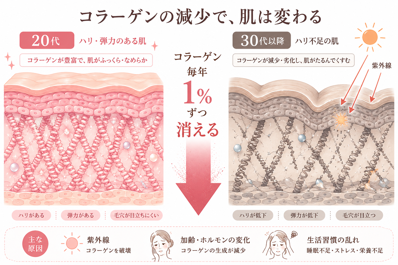むくみで顔はここまで変わる|むくみなしとむくみありの比較